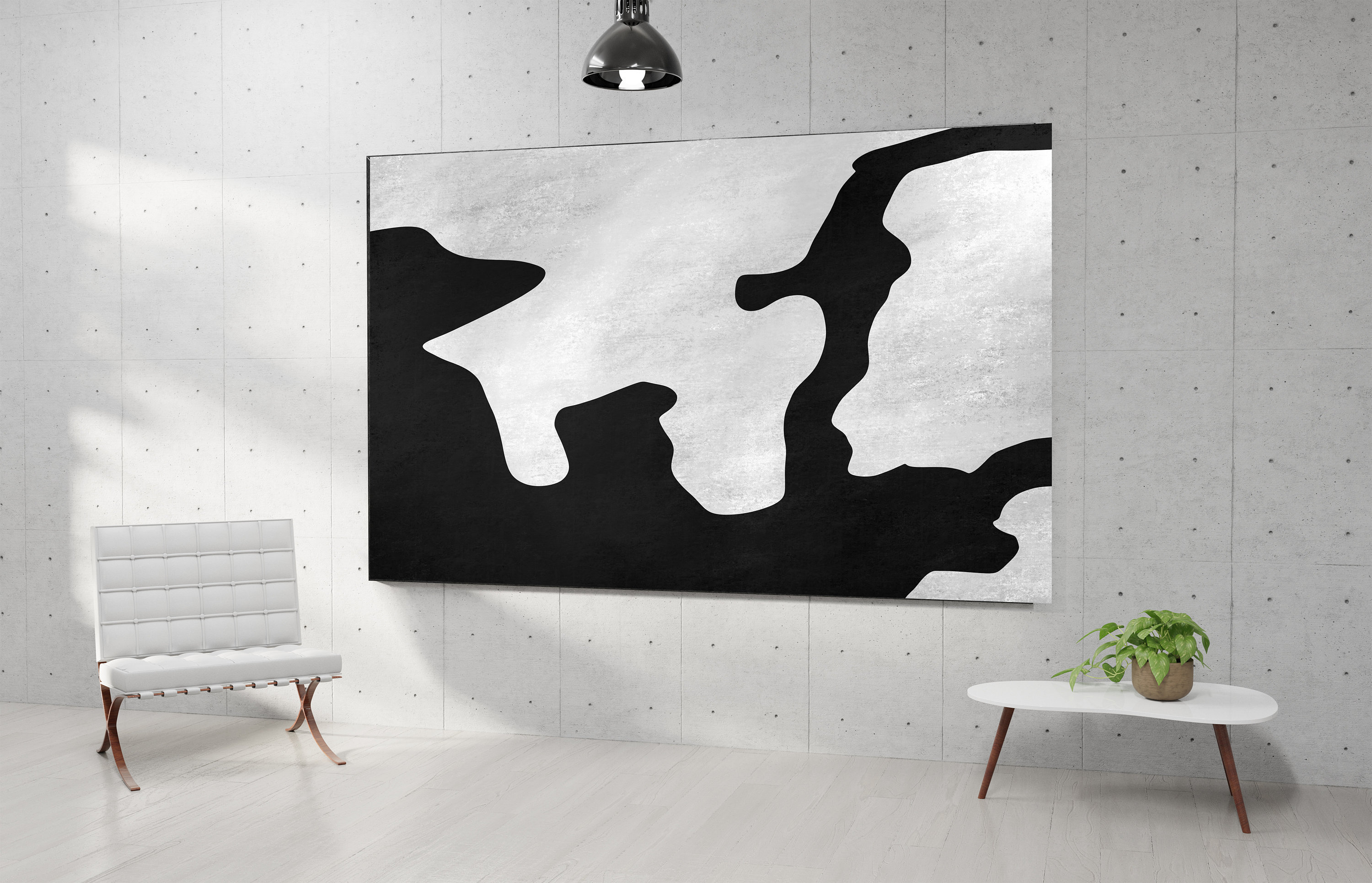 Minimalistische Wandkunst große minimalistische Kunst | Etsy