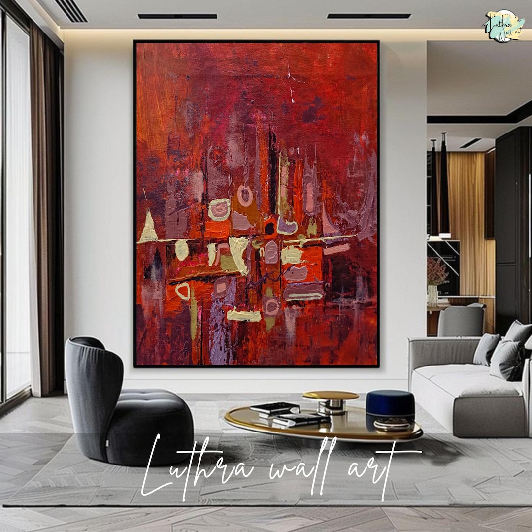 大型モダンアート 150×70cm キャンバスアート 現代アート 赤 インテリア 大型モダンアート 150×70cm キャンバスアート 現代アート 赤