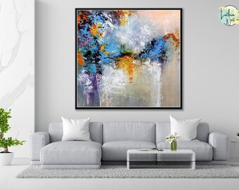 Acrylic Abstract Painting, Canvas Wall Art, Abstract Art, Wall Decor, Large Wall Art, Modern Art Decor, Large Oil Painting, Home Decor