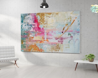 Vibrant Painting Abstract Painting, Original Painting, Canvas Painting, Handmade Painting, Large Original Oil Painting, Home Decor, Wall Art