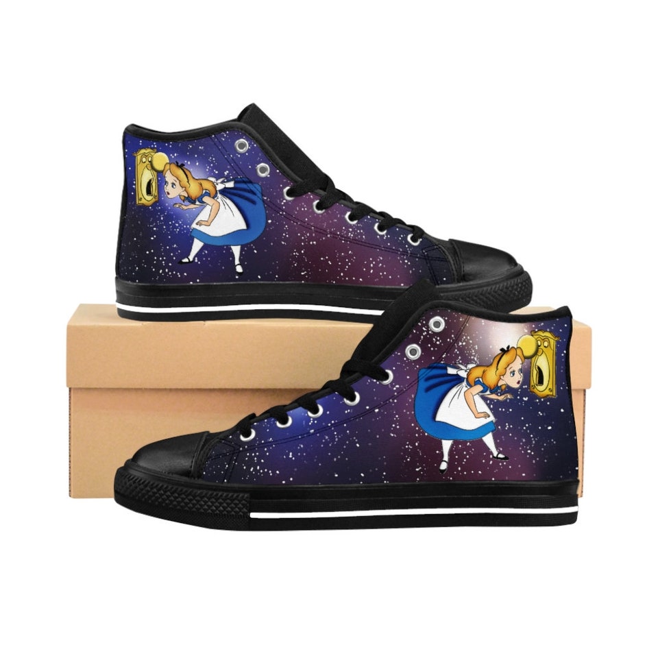 Discover Women's Alice In Wonderland Galaxy High-top Sneakers