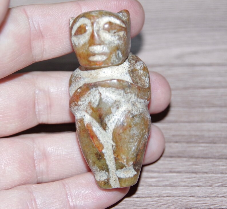Old Pagan figure Moon Goddess Fertility Goddess meteorite Etsy