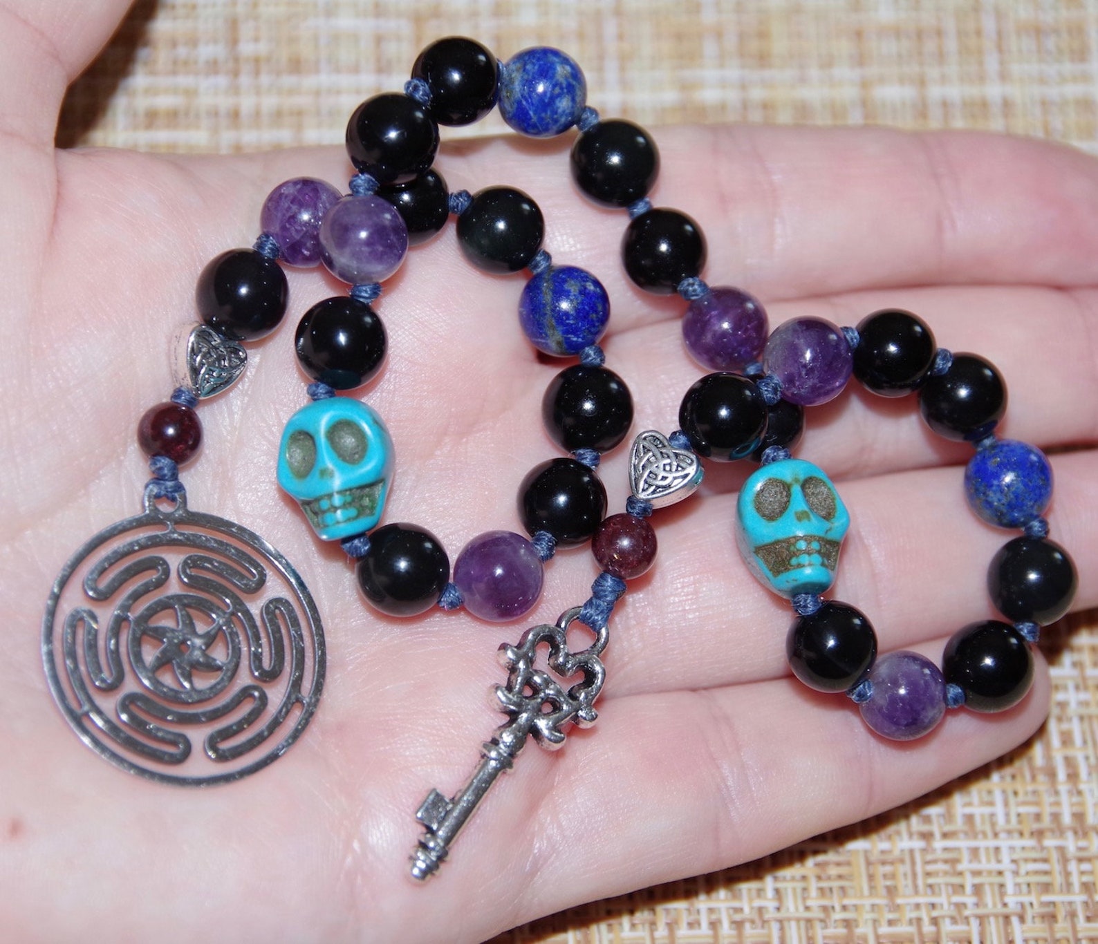 Hecate Pagan Prayer Beads Hekate Prayer beads Triple Etsy