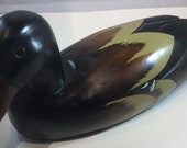 Beautiful decoy hand carved and painted duck