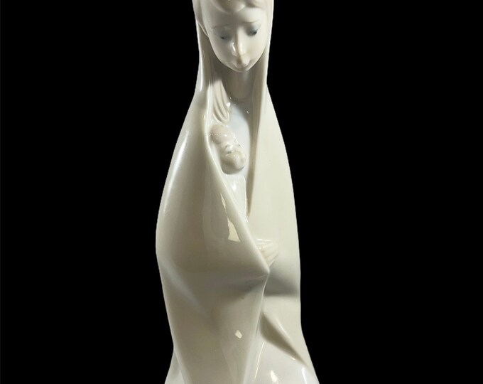 Lladro Virgin Mary & Baby Jesus Figurine Madonna Christ Child Etsy UK