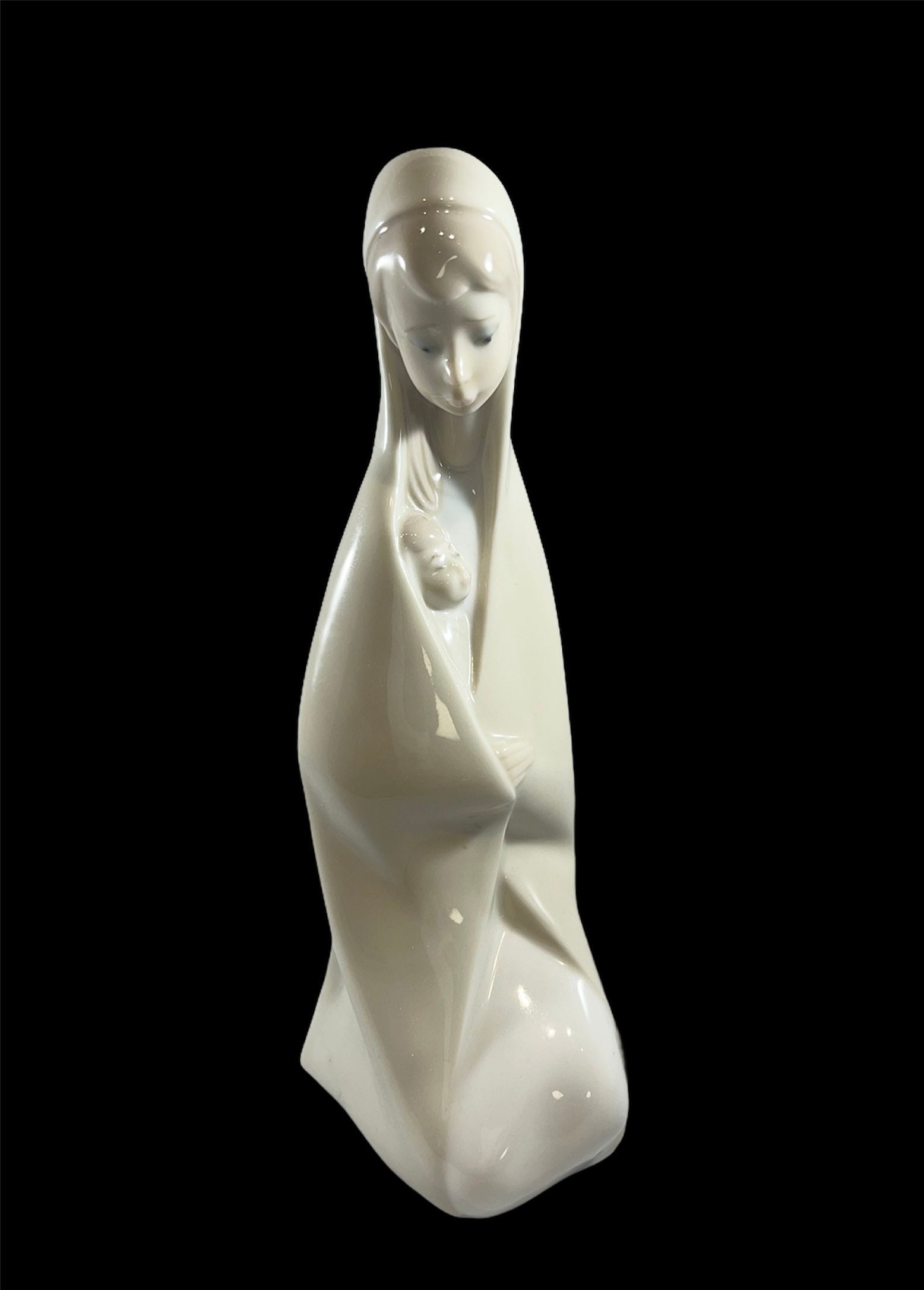 Lladro Virgin Mary & Baby Jesus Figurine Madonna Christ Child Etsy