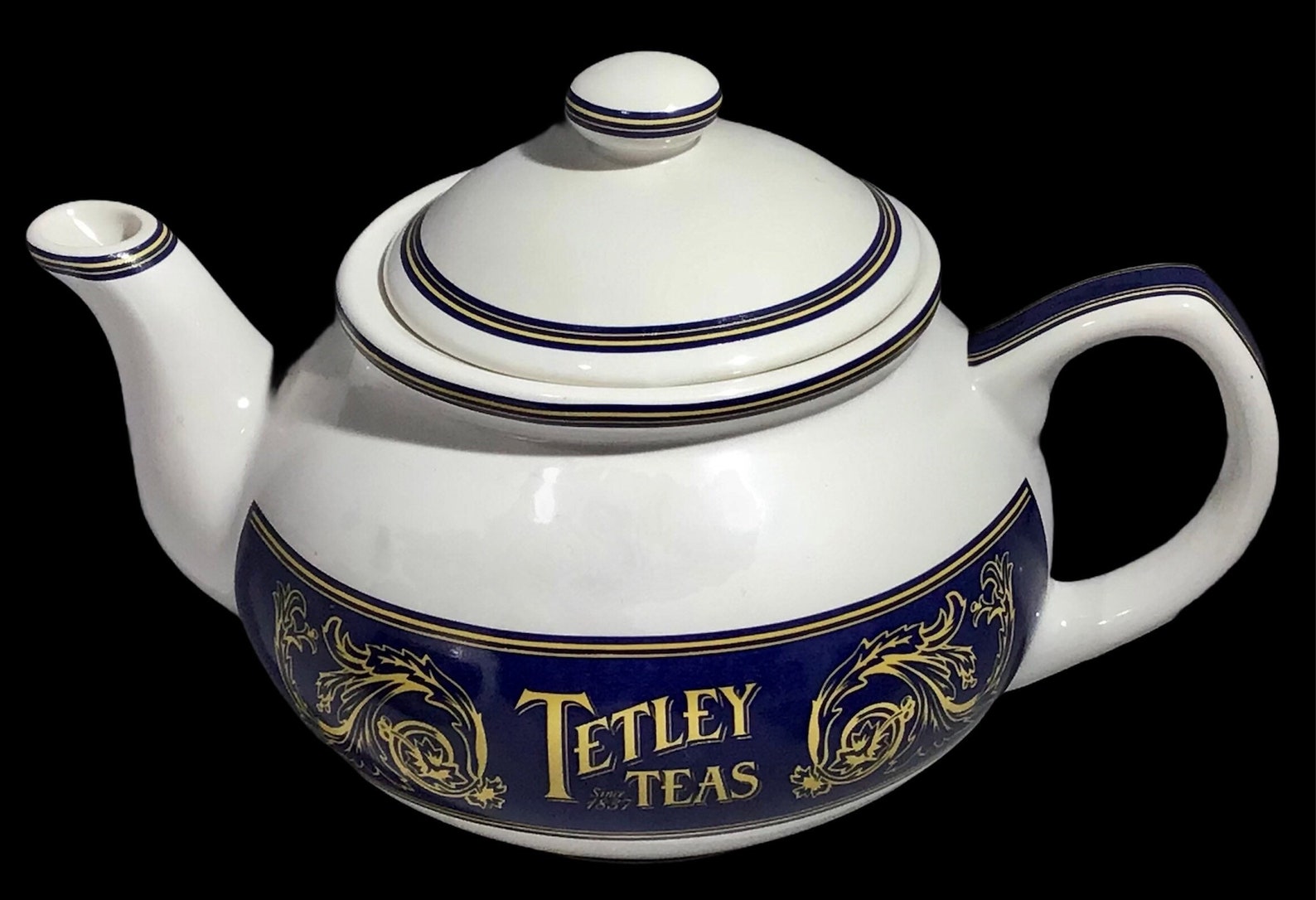 Vintage Tetley Porcelain Teapot With Sugar With Lid With Etsy