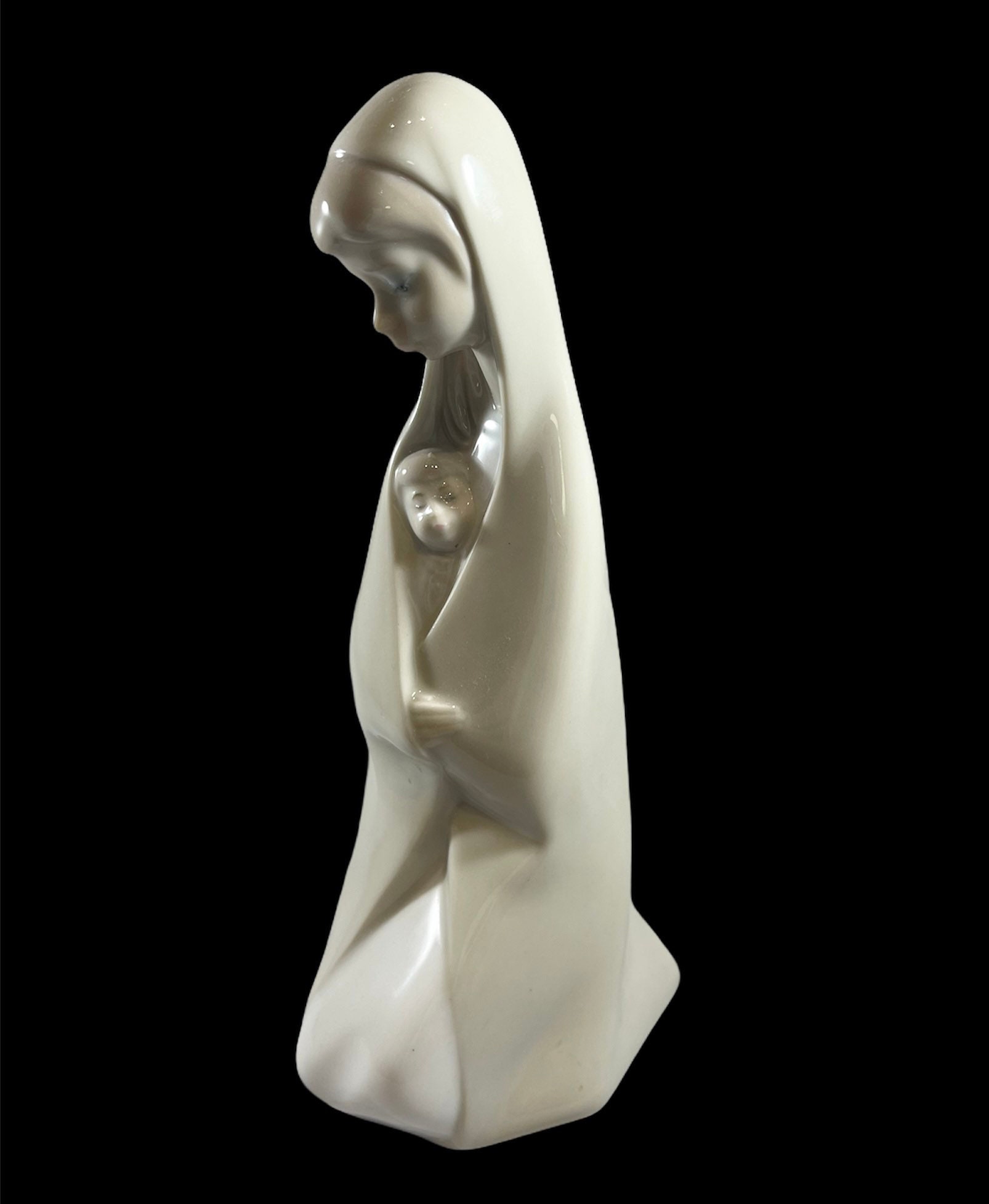 Lladro Virgin Mary & Baby Jesus Figurine Madonna Christ Child Etsy