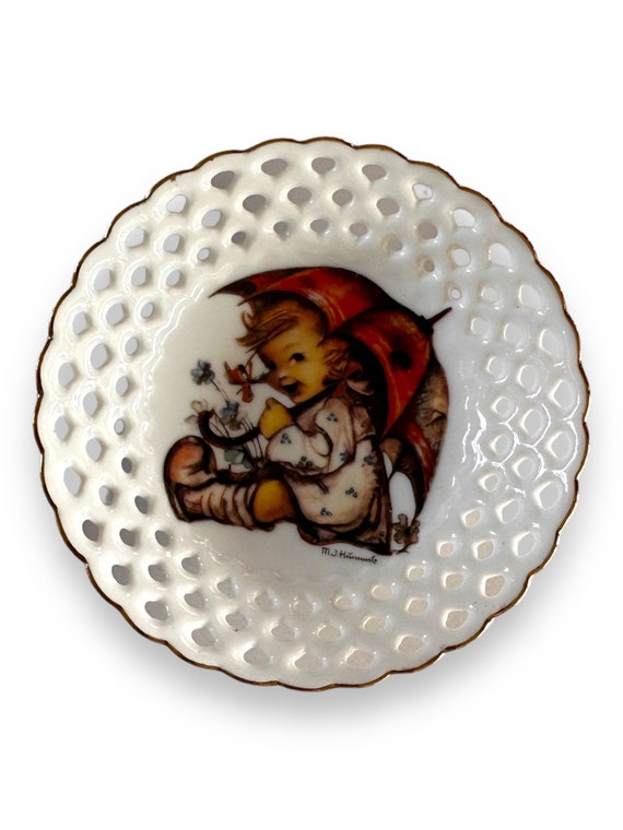 MJ Hummel Porcelain “Hansel and Gretel” Trinket D… - image 2