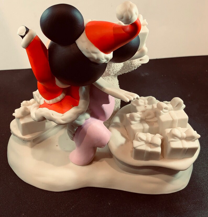 snowbabies with mickey mouse