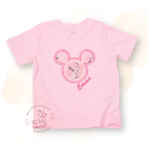 Personalized Minnie Mouse T-Shirt, Personalized Birthday T-Shirt, Personalized T-Shirt, Birthday T-Shirt, Girls T-Shirt, Kids Custom T-shirt