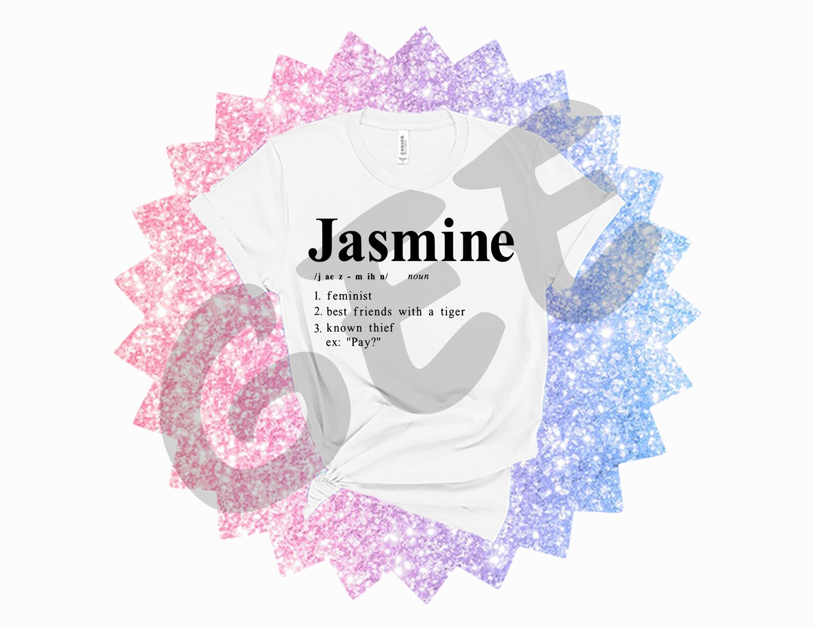 Jasmine Definition Shirt Tshirt Tee Princess Vacation Matching Etsy