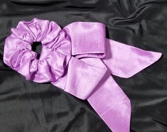 KIDS Hipoalergénico 100% Pura Seda Scrunchy hecho de Dupioni de seda tejida a mano para corbata o pulsera