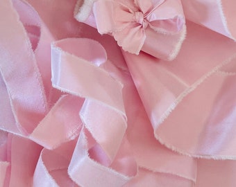Exquisita cinta de seda Oscar de la Renta / Silk Taffeta Raw Edge / Bodas, Invitaciones, Ramos, Fotografía, Regalos, Diseño de Interiores