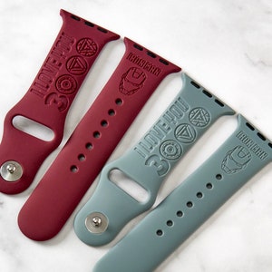 Iron Man I love you 3000-horlogeband compatibel met Apple Watch iWatch-band siliconen horloge 38/40/41 42/44/45 band lasergegraveerd