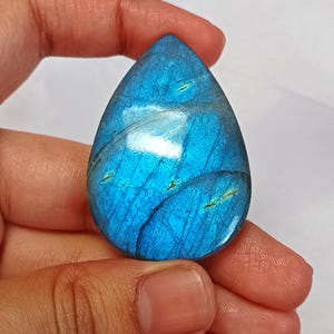 Ocean blue labradorite cabochon vibrant colour loose labradorite polished cabochon for wire wrapping jewelry making craft supply gift