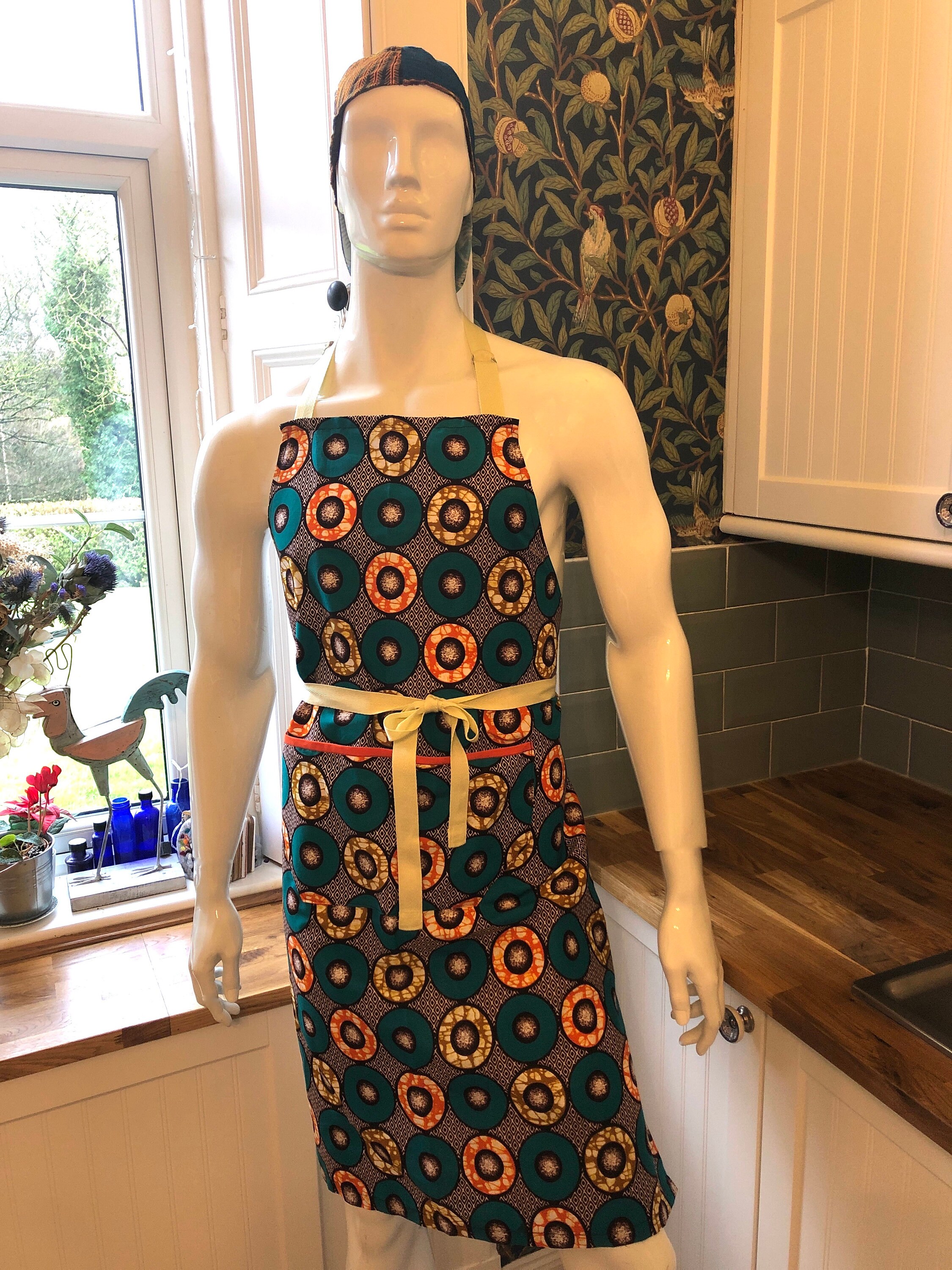 Apron Apron made with African material from Ghana Unisex Etsy