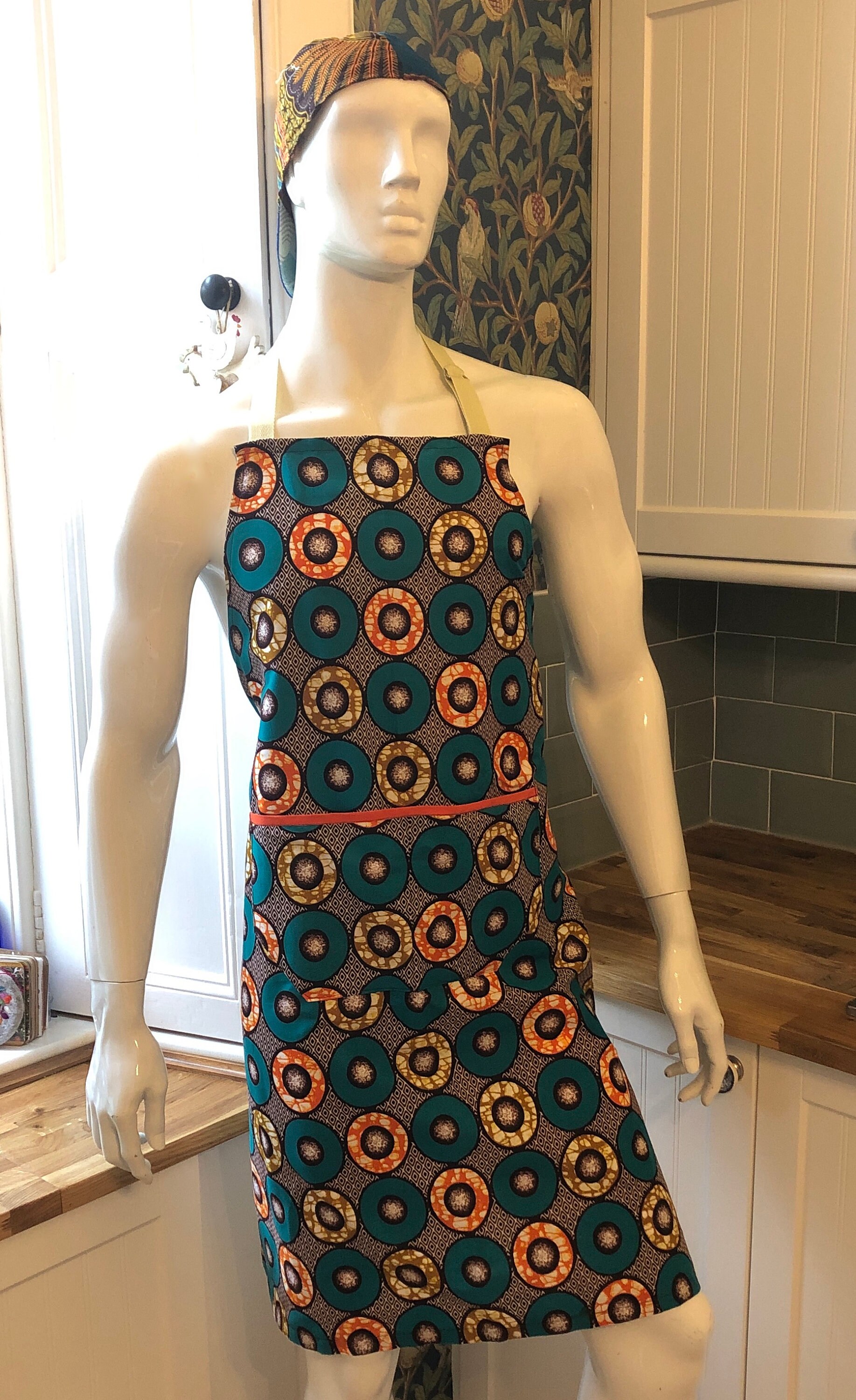 Apron Apron made with African material from Ghana Unisex Etsy