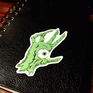 Main de l’autocollant de vinyle de Vecna