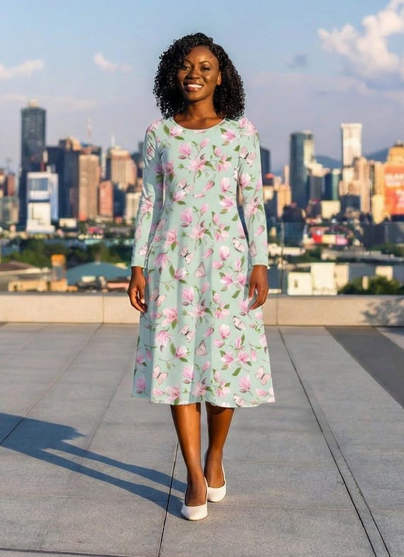 mint green spring dress Mint Magic Midi Dress Fairy Tong