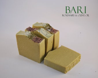 Body Soap - Rosemary & Olive oil - Bari - 100% Handmade - Vegan soap - Plastic free - Palm oil free