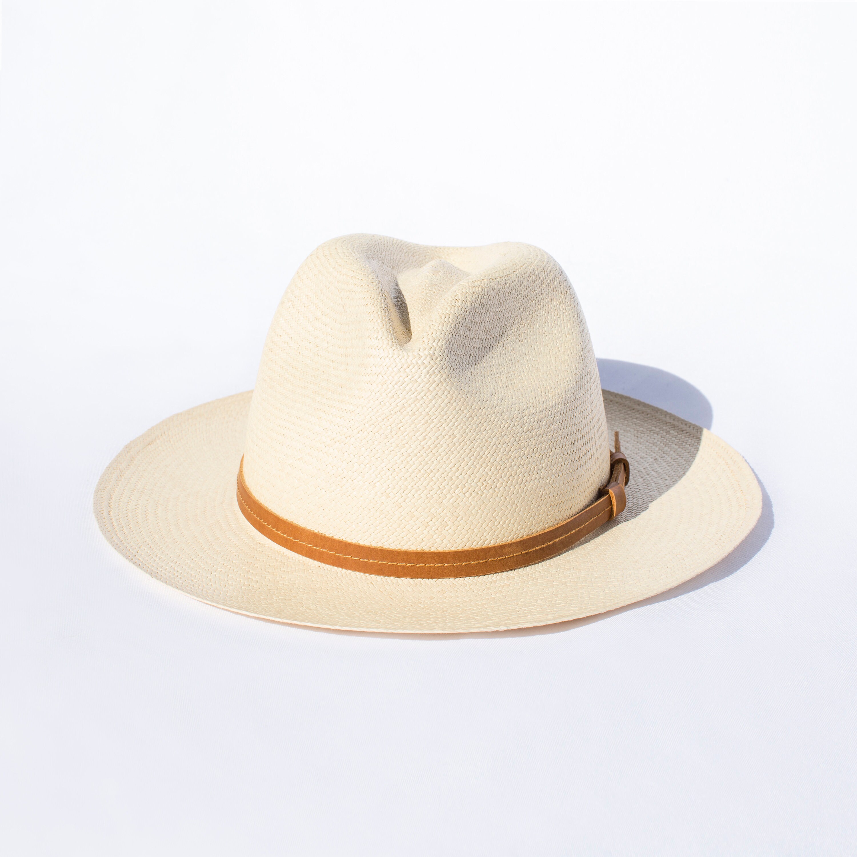 Habana Classic Panama Hat with Leather Headband Etsy