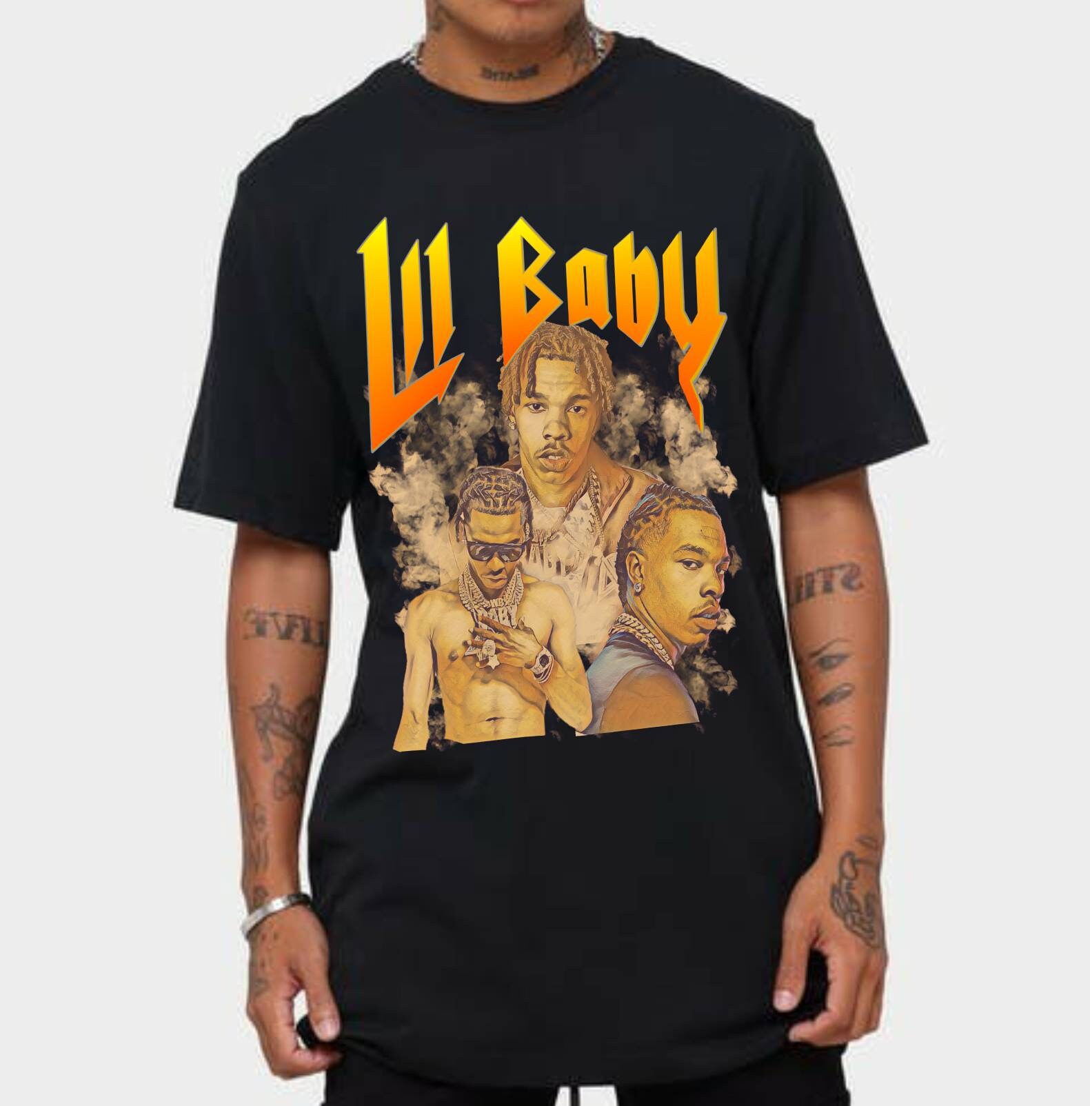 Lil baby rapper t-shirt lil baby tshirt lil baby rap tshirt | Etsy