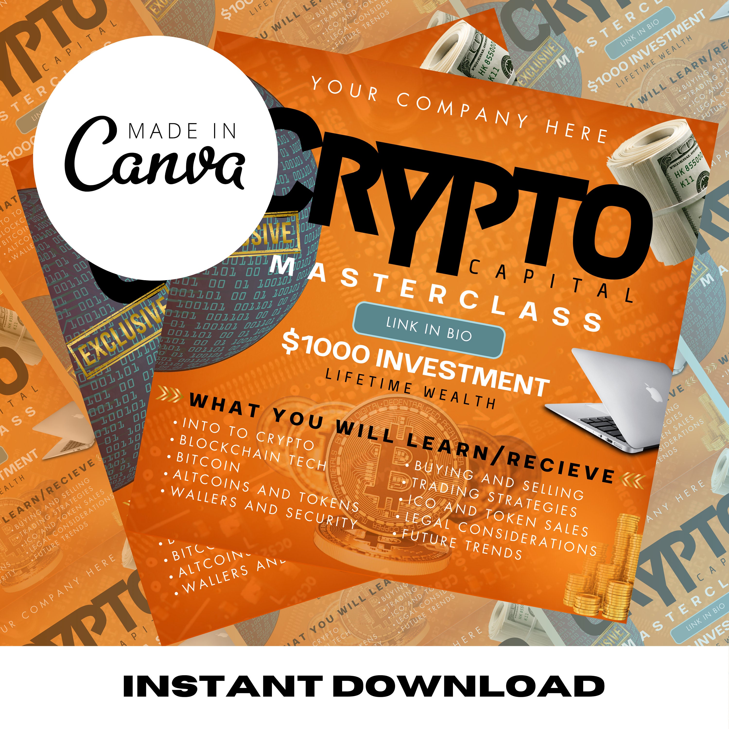 Crypto Market Webinar Flyer, Social Media Post, Webinar Template, Canva  Template, DIY Flyer, Instagram Flyer, Instant Download - Etsy
