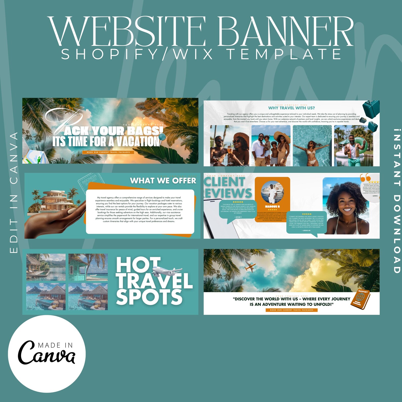 Travel Agent Website Template Travel Website Shopify Template Travel