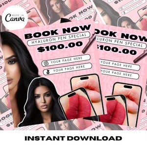 Social Media Special Flyer, Instagram Flyer, Special Flyer, MUA Flyer, Esti Flyer, Canva Flyer, Editable Flyer, DIY Template, Makeup