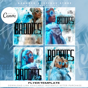 Party Flyer, Club Party Social Media Post, Event Party Announcement, Instant Download, DIY Flyer, Canva Flyer