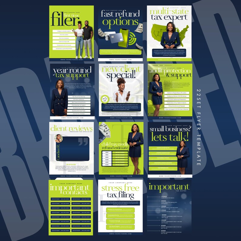 Tax Website Template, Tax Preparer Website Template, Tax Website