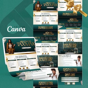Tax Website Template, Tax Preparer Website Template, Tax Website Shopify Template, Tax Website WIX Template, Tax Professional