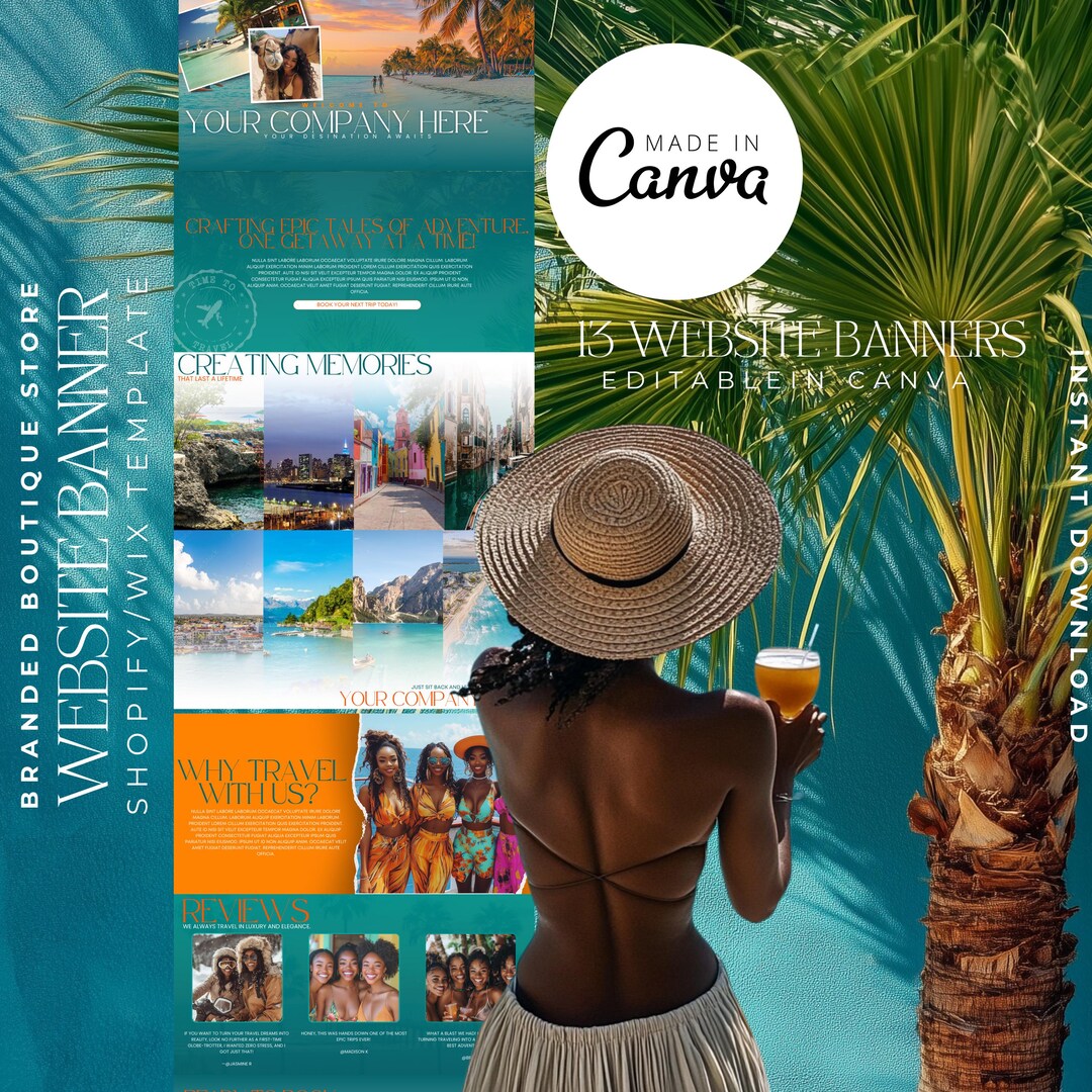 Travel Agent Website Template Travel Website Shopify Template Travel