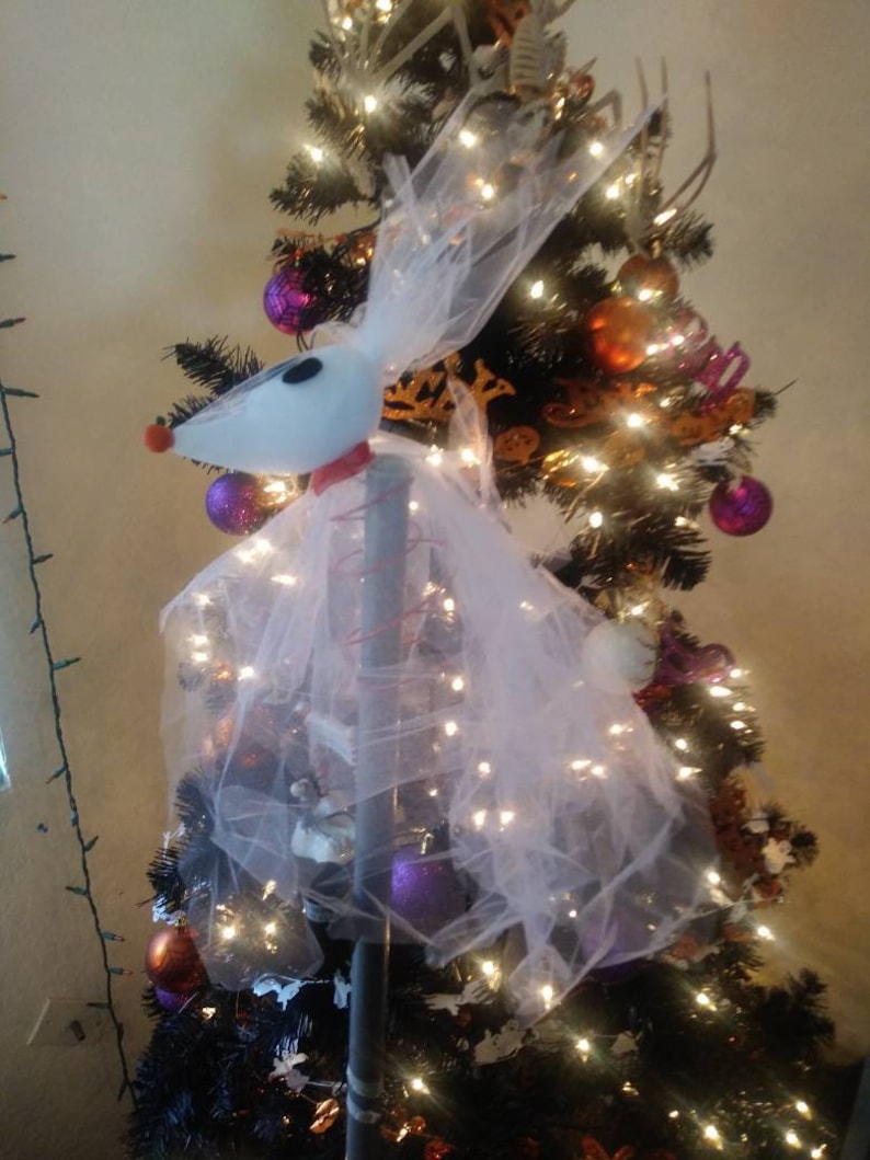 Zero Nightmare Before Christmas Home Decor Tree Topper Etsy