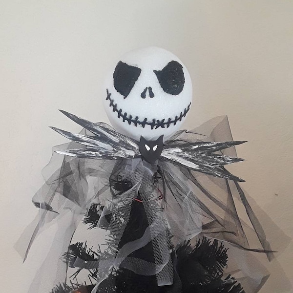 Jack Skellington Nightmare Before Christmas Tree Topper Decor