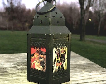 Linterna navideña de Krampus