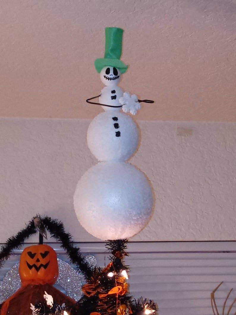 Jack Skellington Nightmare Before Christmas Snowman Christmas Etsy
