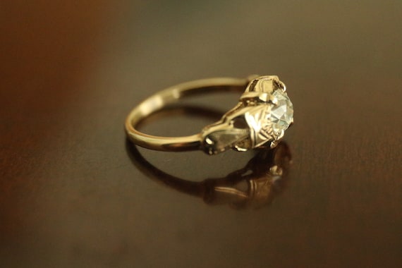 Art Deco Solitaire Diamond Ring with complete App… - image 3