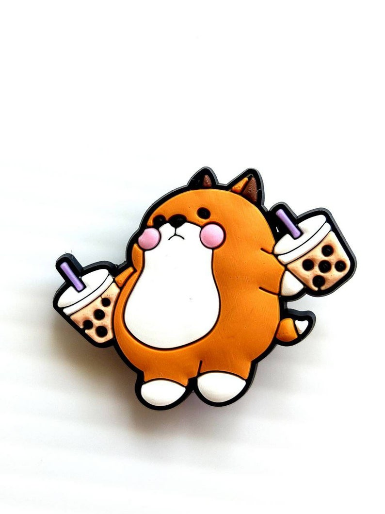 Croc Shoe Charms Mix and Match Bubble Tea Cute Animals Cat Etsy UK