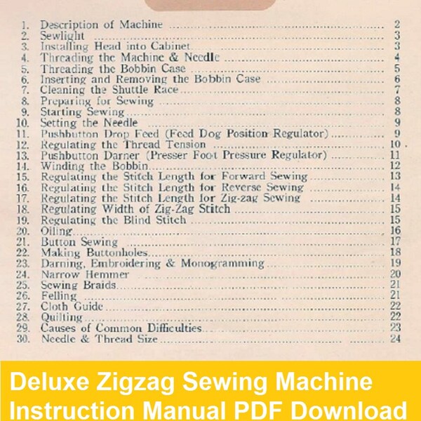 Deluxe Sewing Machine Etsy