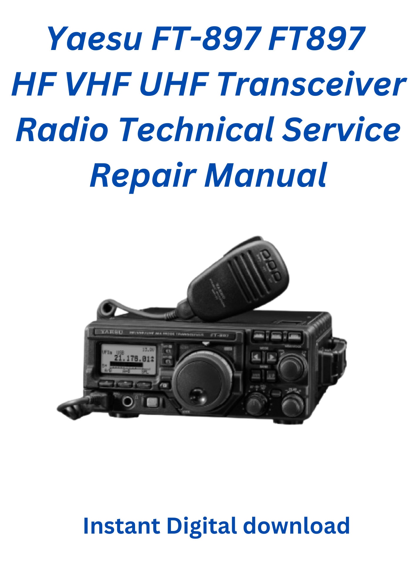 Yaesu Ft-897 Ft897 HF VHF UHF Transceiver Radio Technical Service 