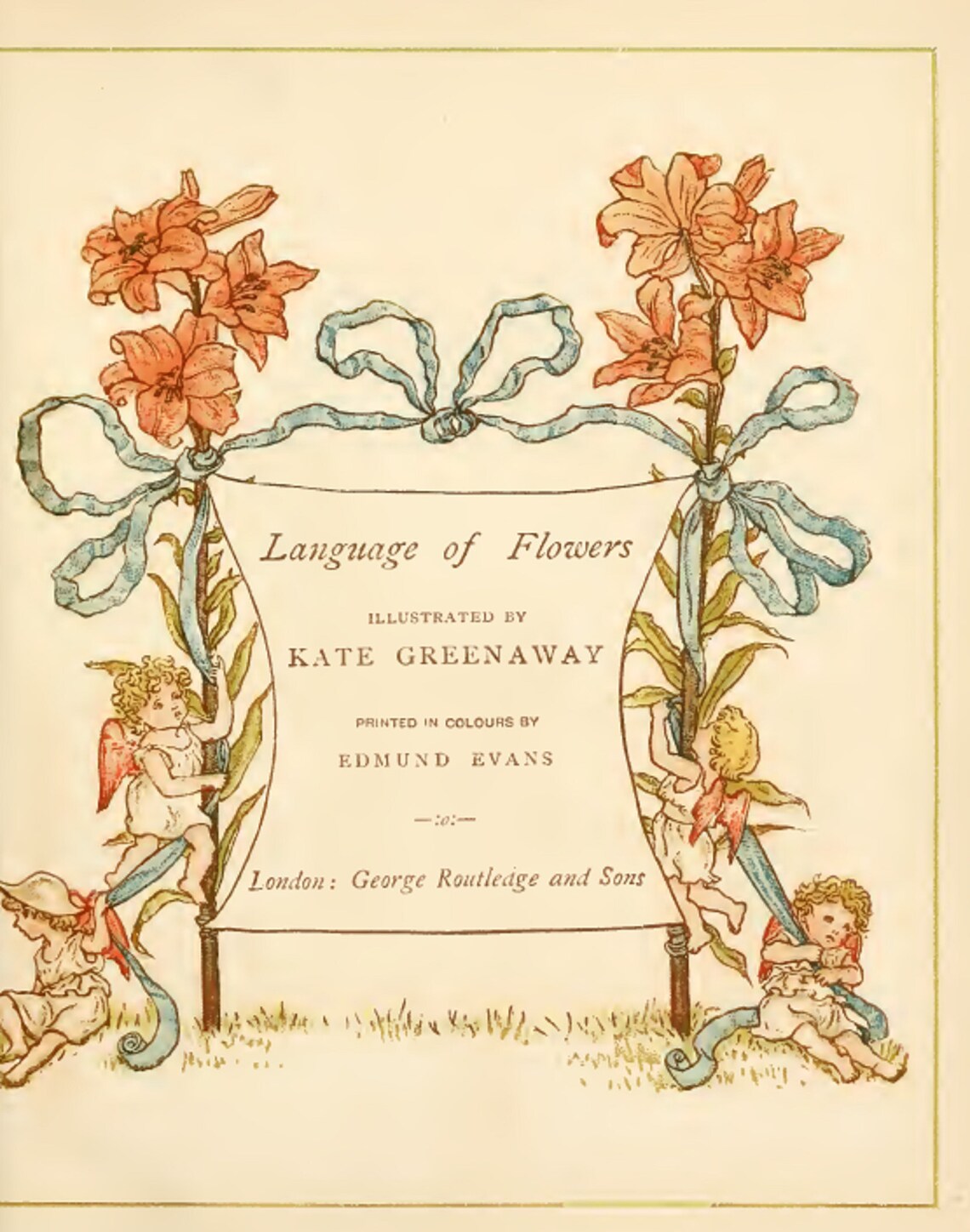 Language of Flowers Illustrated by Kate Greenaway RARE Etsy