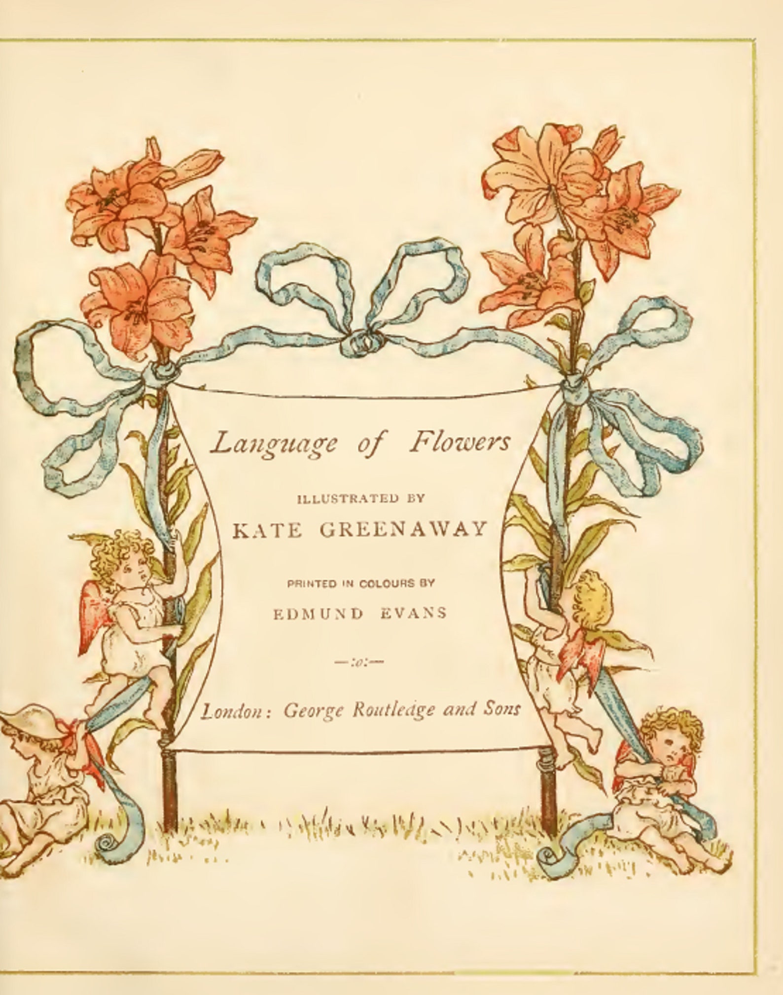 Language of Flowers Illustrated by Kate Greenaway RARE Etsy