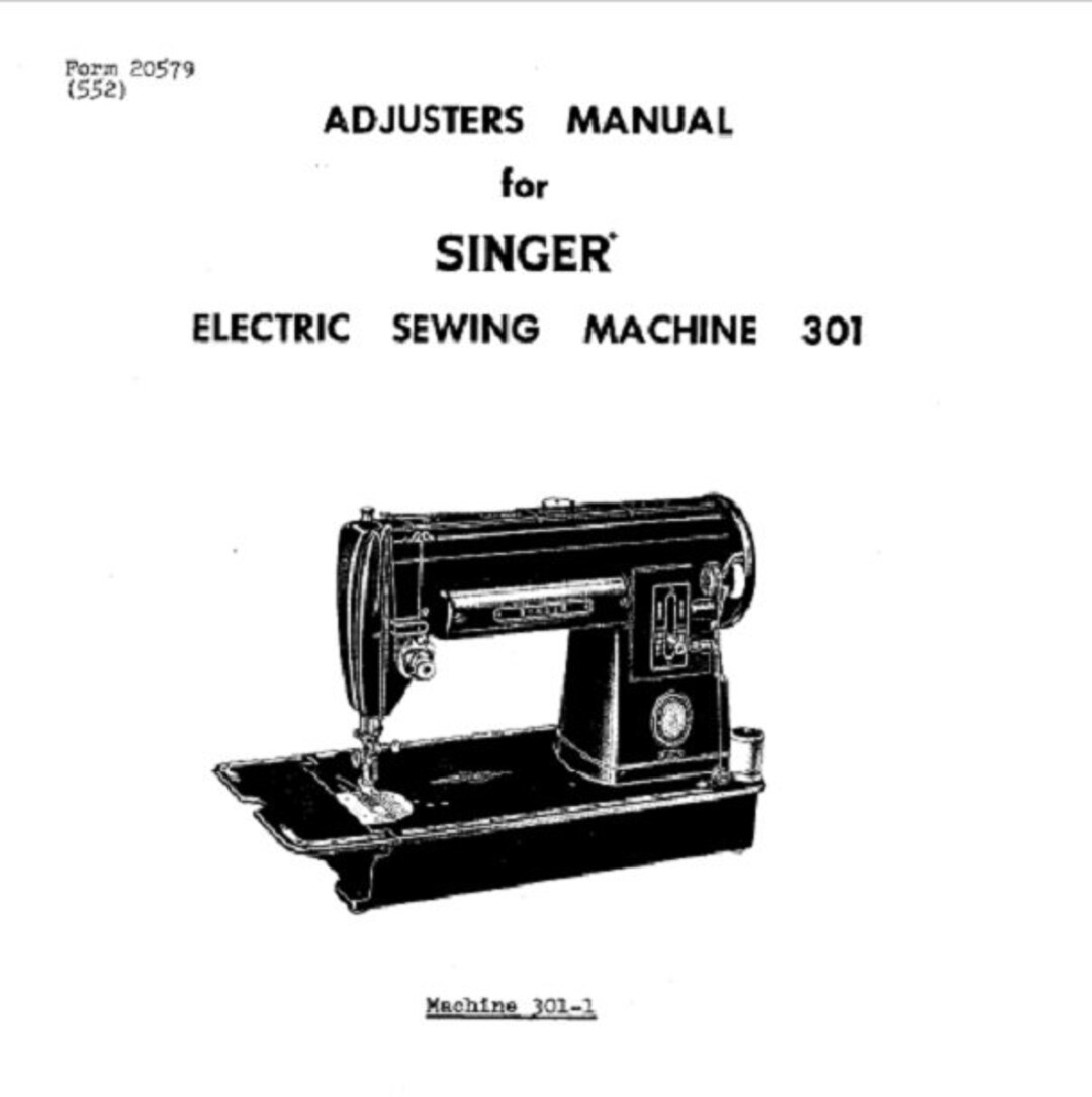 Singer Electric Sewing Machine 301 3011 Service Repair Manual How to