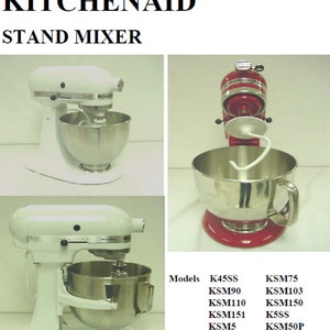 Stand Mixer Dough Hook for Kitchenaid KSM150 KSM90 K45 K45SS KSM75