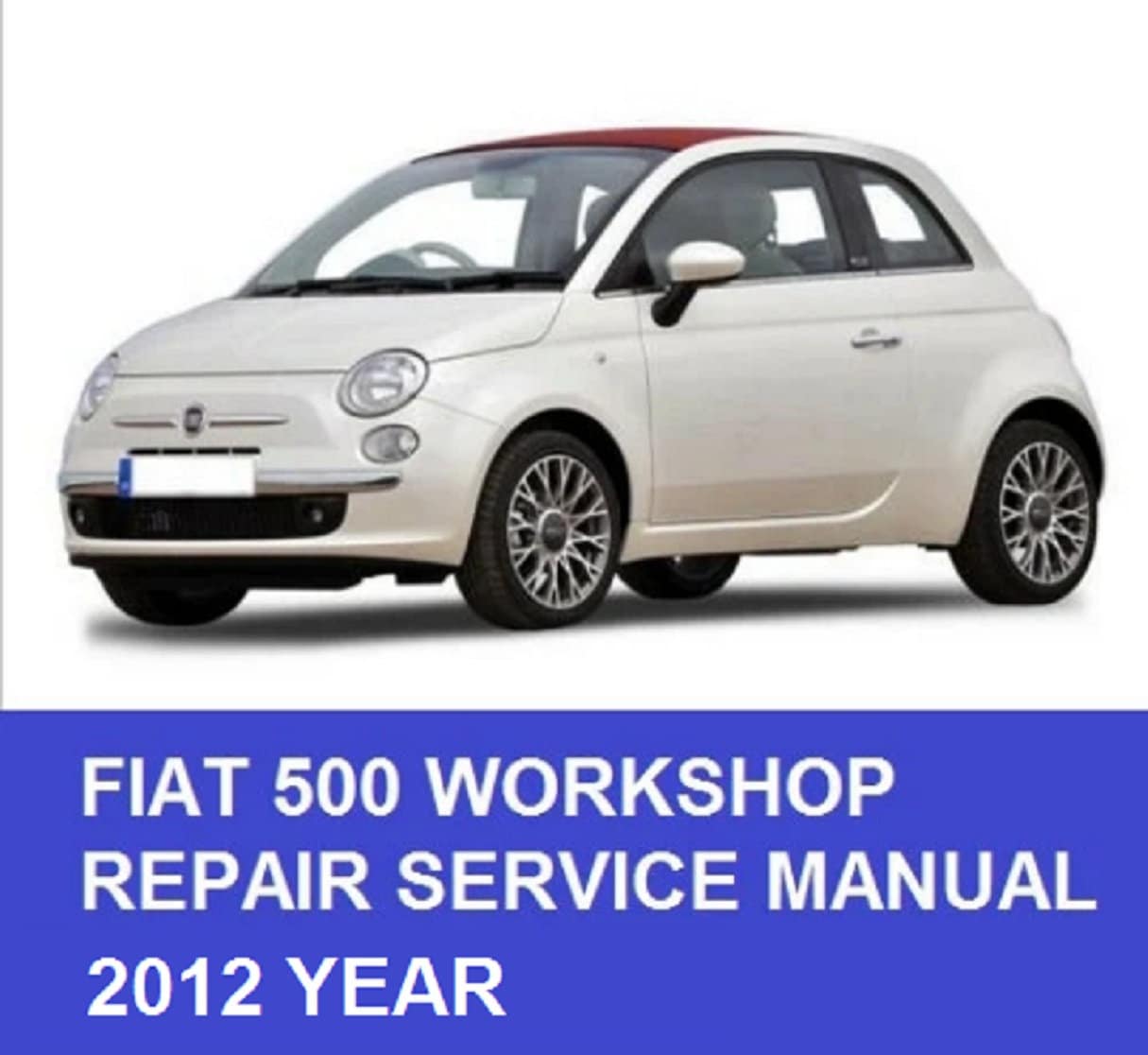 Fits Fiat 500 500C 2012-2019 Genuine Carbon Fiber Side Mirror Cover Cap 2  Pcs