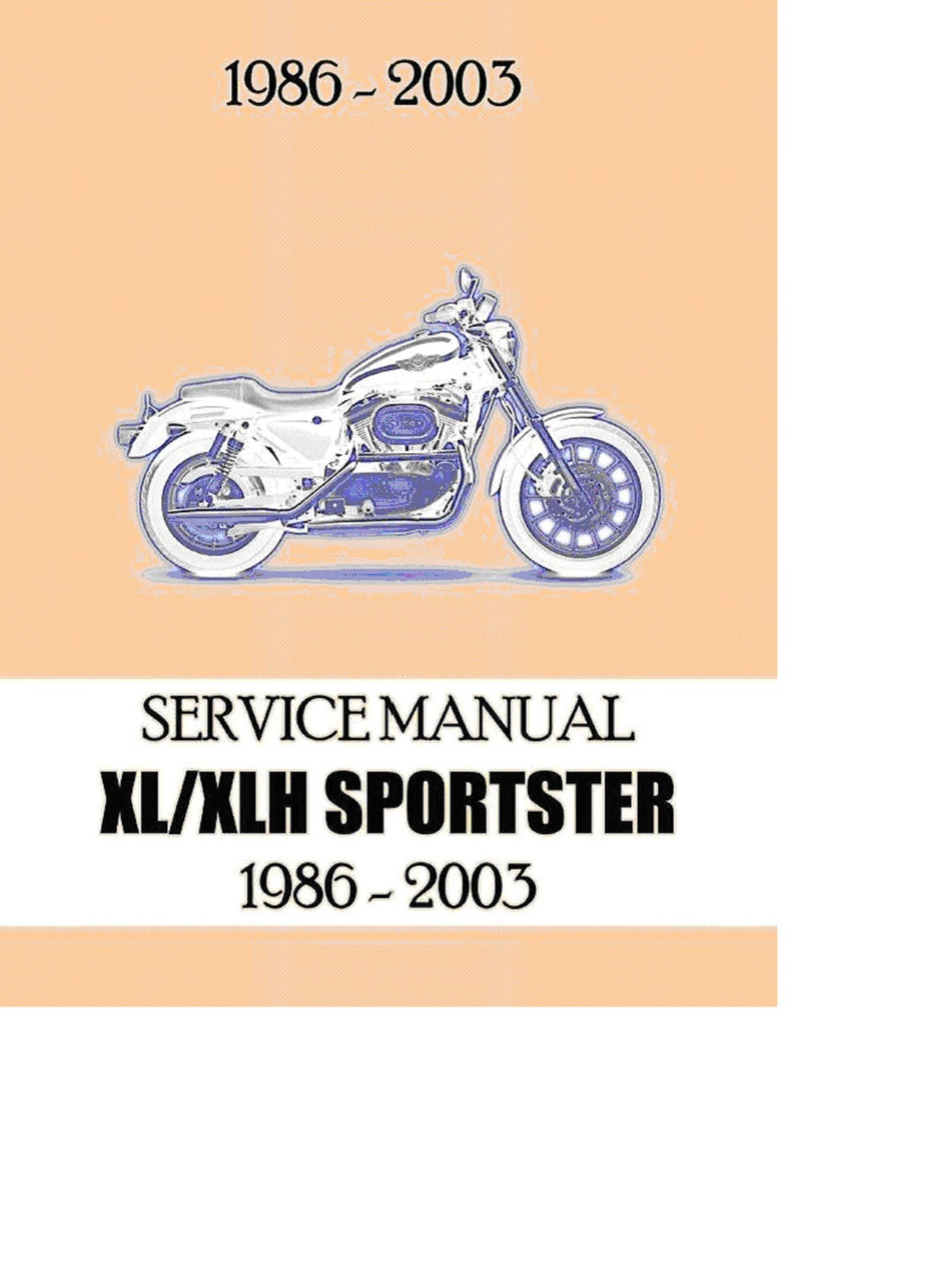 Harley Davidson SPORTSTER XL / XLH Service Repair Maintenance Manual