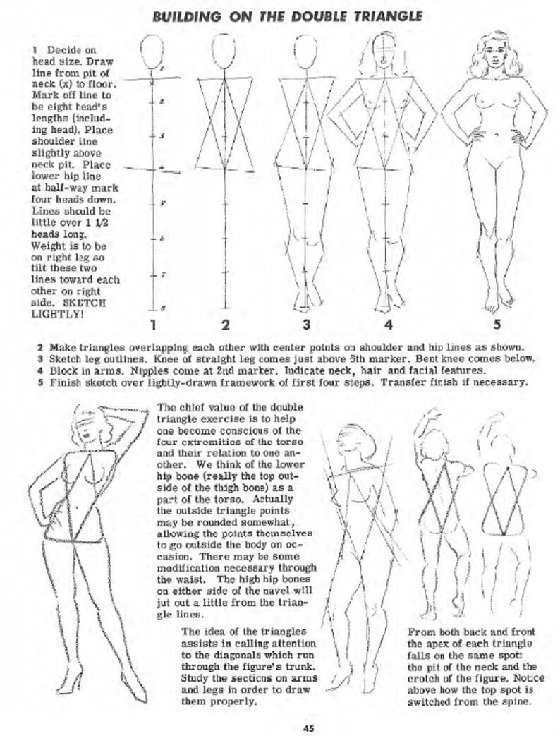 Drawing the Head and Figure a How to Handbook That Makes Etsy