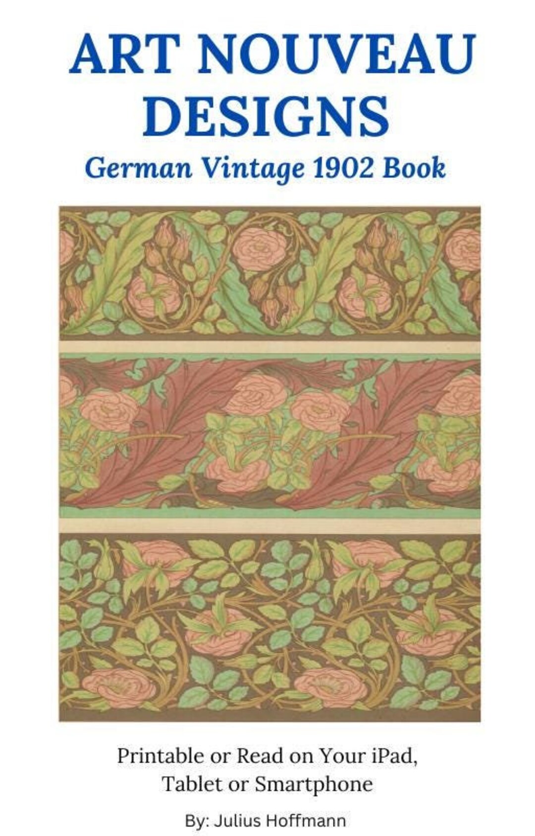 ART NOUVEAU DESIGNS - Vintage 1902 Coloured Book - Plus Free Gift ...
